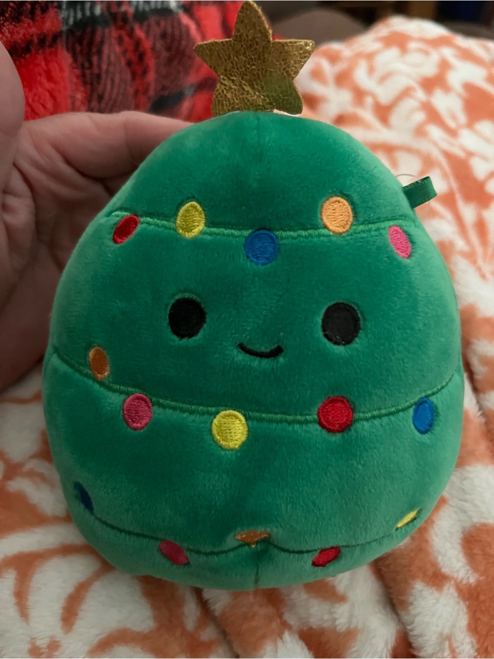 Squishmallows Green Christmas Tree Plush with Gold Star